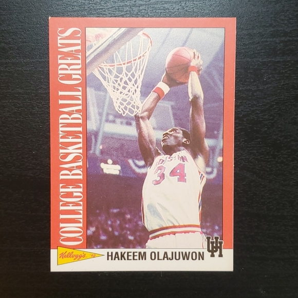 NBA Other - 1992 Kellogg's #11 Hakeem Olajuwon (NM)!!